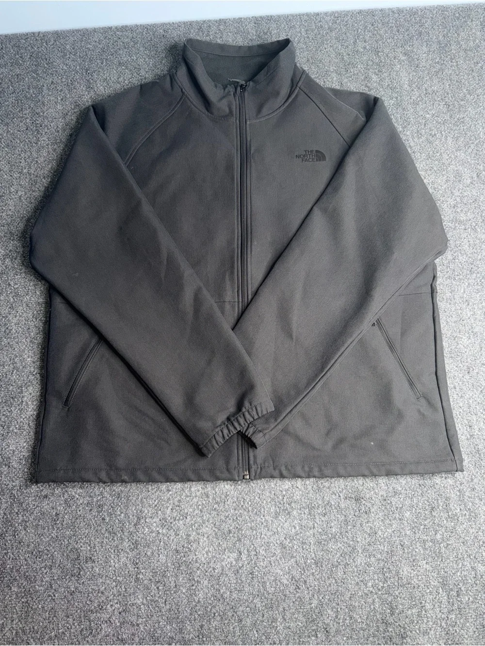 The North Face Men's Gray Full-Zip Lightweight Fleece Jacket